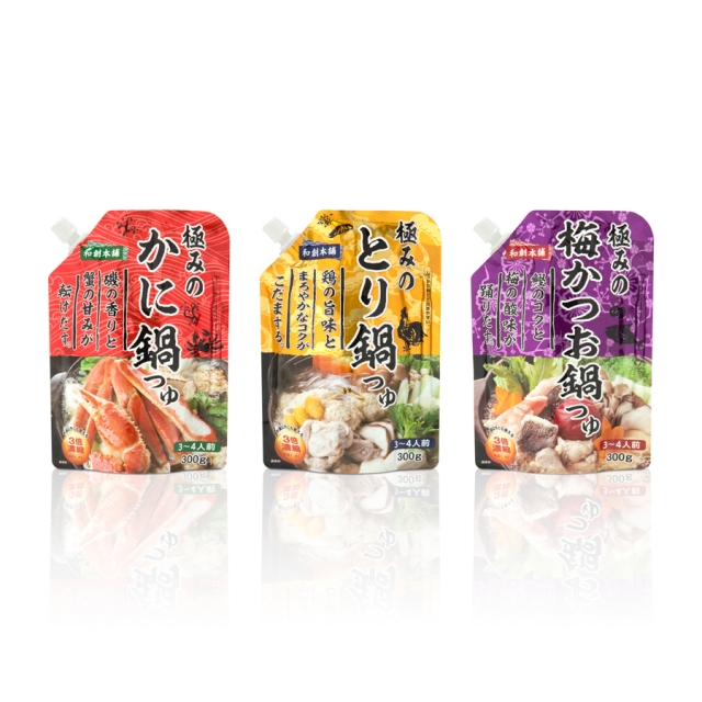 三井食品株式会社三井食品 「鍋つゆ」シリーズパッケージデザイン パッケージデザイン