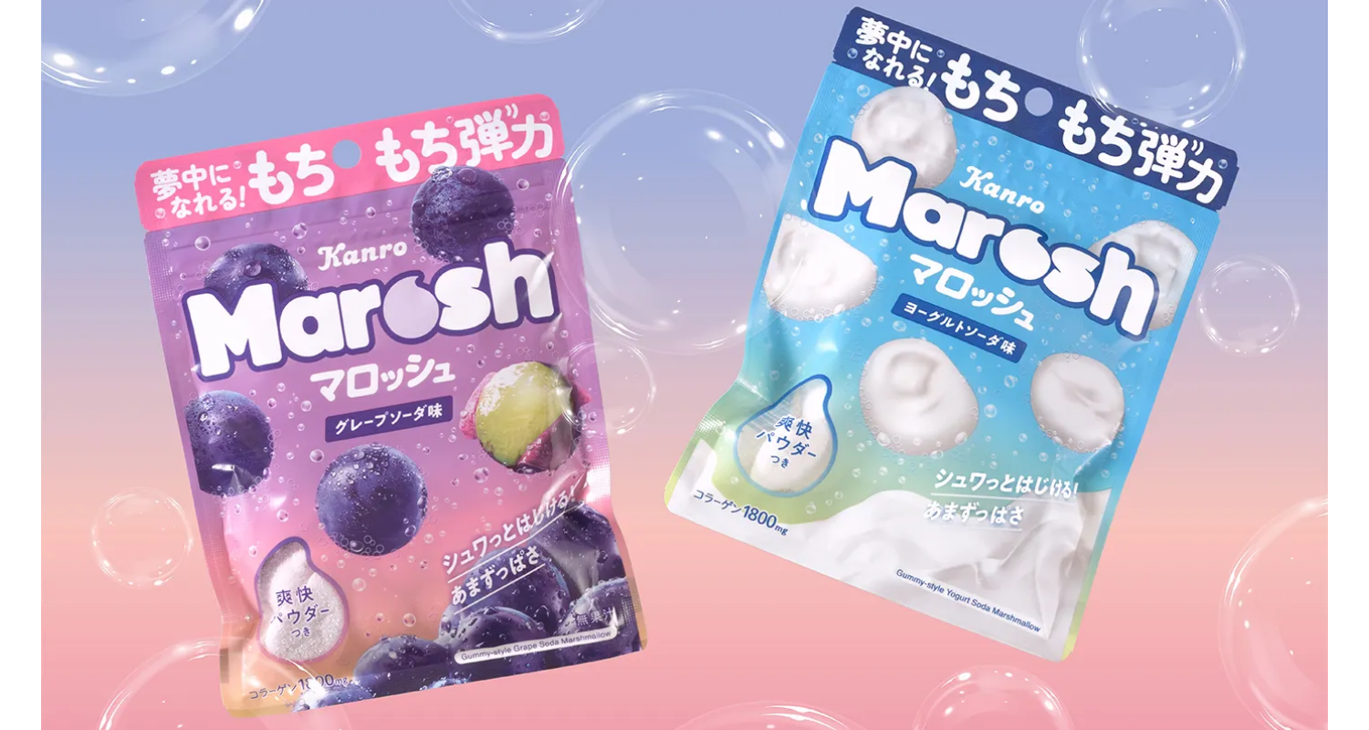 マロッシュ グレープソーダ味／ヨーグルトソーダ味