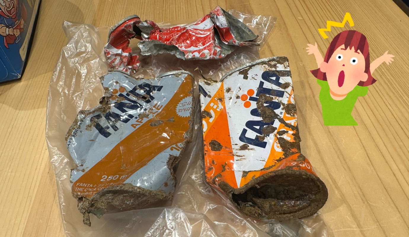 昔のファンタ缶/日本コカ・コーラ株式会社