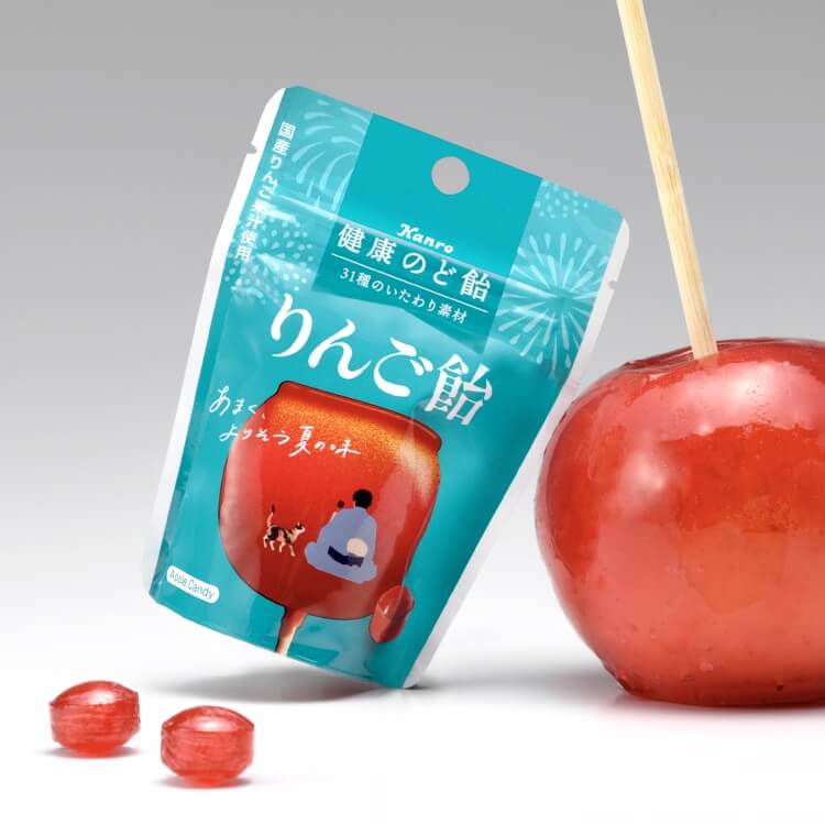 健康のど飴 りんご飴<br>パッケージデザイン（食品 / 飲料）| 株式会社