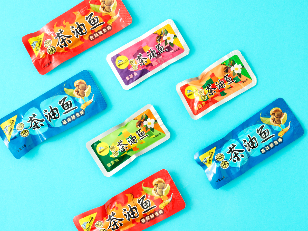 舜华茶油鱼　パッケージデザイン パッケージデザイン 
