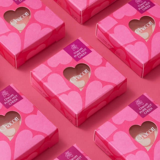 チャコット株式会社チャコット ピュアホットチーク<br>パッケージデザイン パッケージデザイン