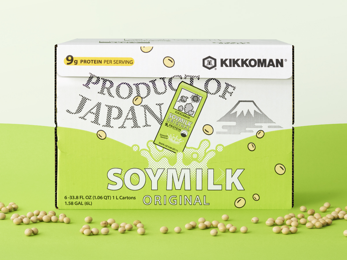 キッコーマンソイミルク オリジナルカートン　パッケージデザイン パッケージデザイン 