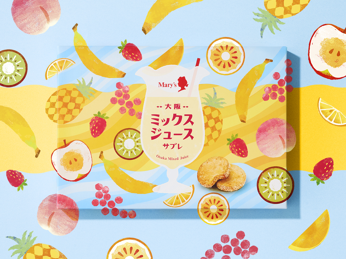 大阪ミックスジュースサブレパッケージデザイン パッケージデザイン 