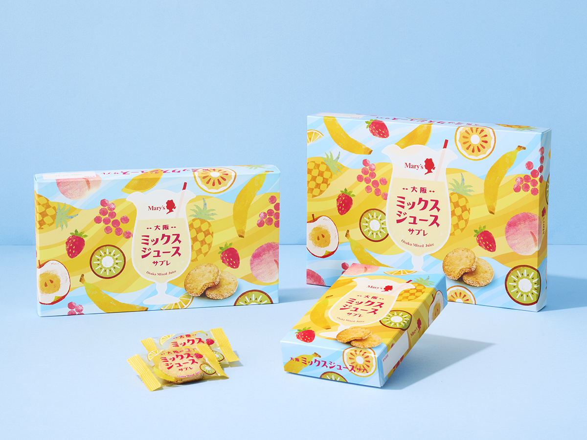 大阪ミックスジュースサブレパッケージデザイン パッケージデザイン 