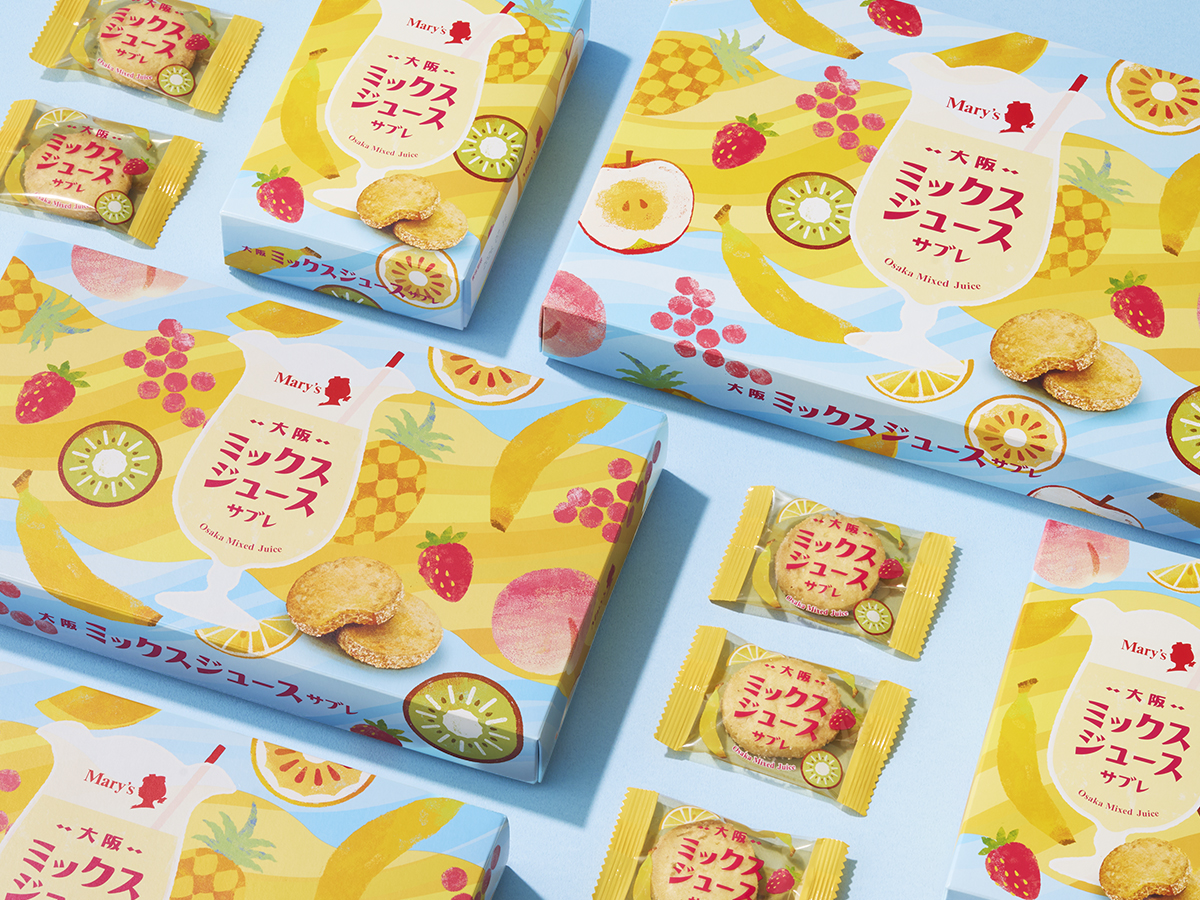 大阪ミックスジュースサブレパッケージデザイン パッケージデザイン 